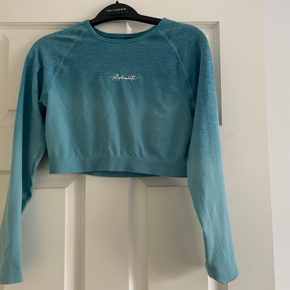 AMPLIFY LONG SLEEVE CROP - M - Ombre - Blue Moon - Picture 2 of 3